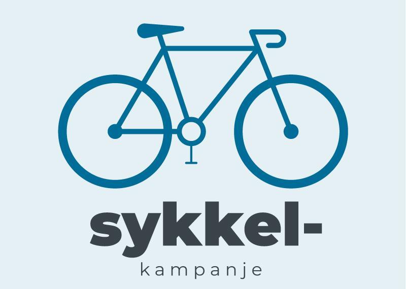 Picture of a bicycle and with the text "Bicycle campaign".  - Klikk for stort bilde